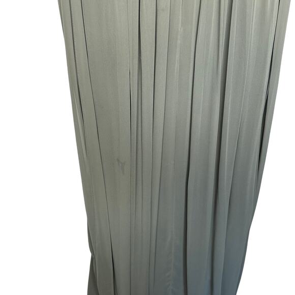 Dessy Collection Charcoal Gray Style 2833 Halter Bridesmaid Formal Dress Size 4 - Picture 7 of 10